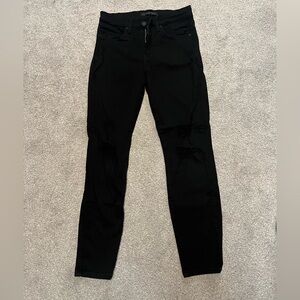 Genetic Denim distressed knee black skinny jeans